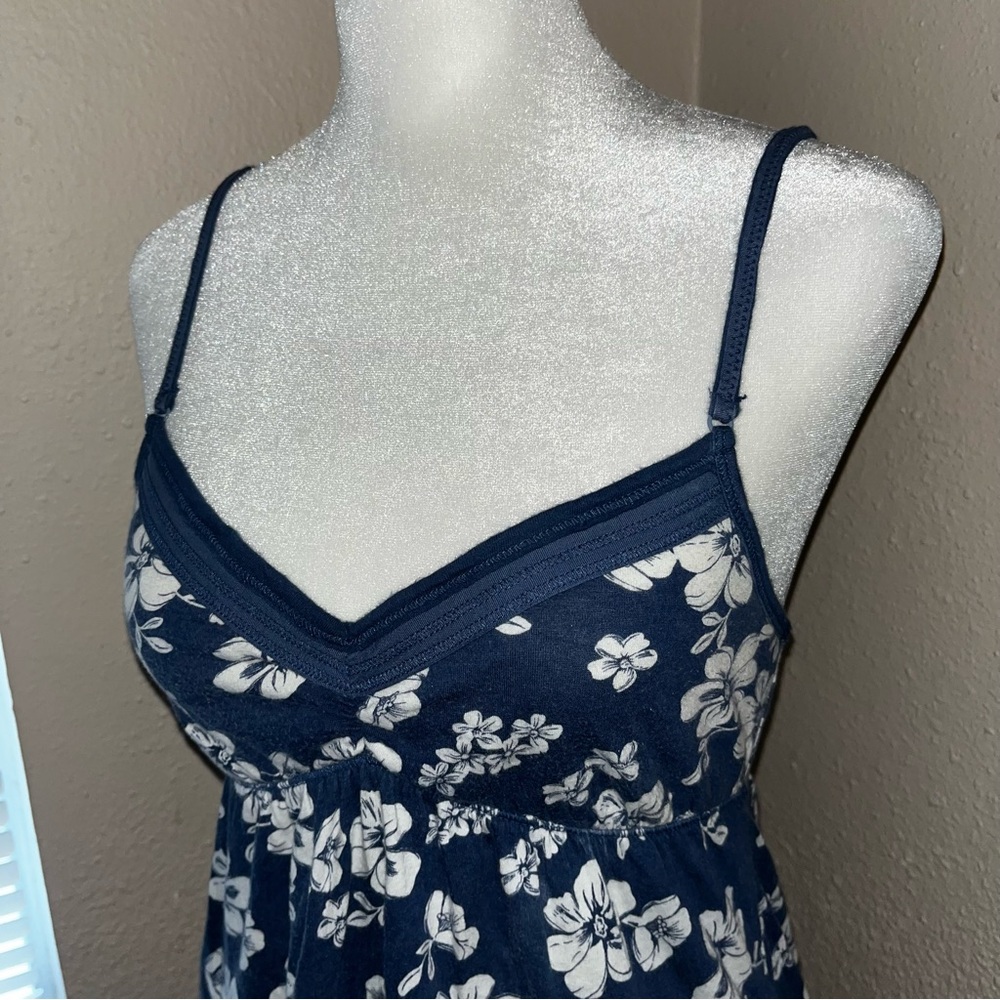 Vintage Y2K Hollister 2000s Floral Babydoll Tank Top - Picture 2 of 7